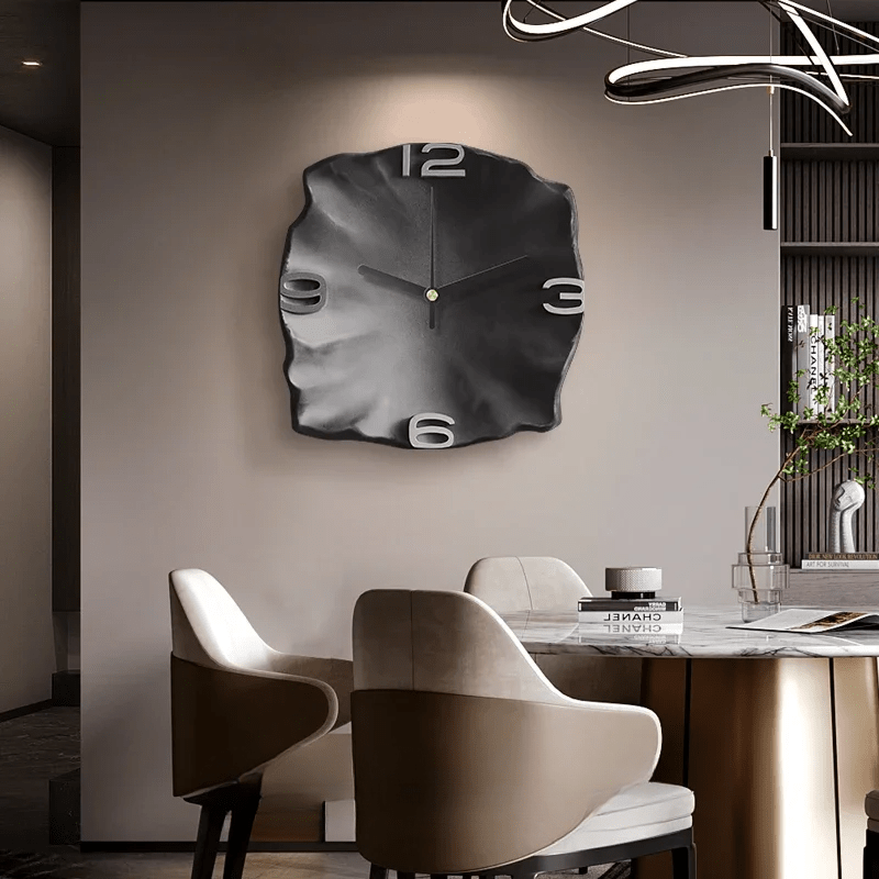 Modern Stone Textured Wall Clock