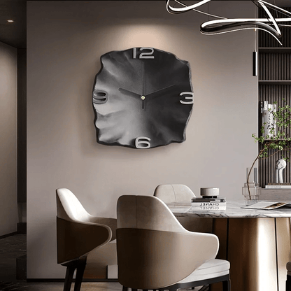 Modern Stone Textured Wall Clock