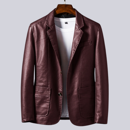 Theodore Regular Fit Blazer Jacket | Collared Button Front Jacket