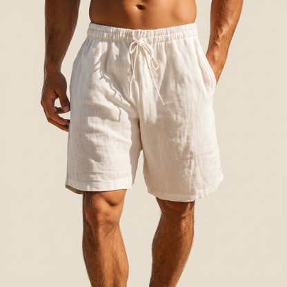 Relaxed Fit Solid Above Knee Swim Shorts for Men – Comfortable Beachwear Essentials
