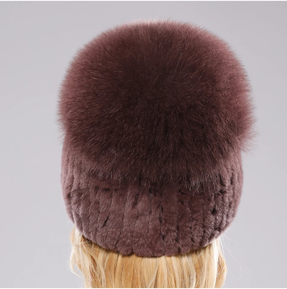 Isabella Ribbed Pom-Pom Beanie | Snug Fit Fur Trim Beanie