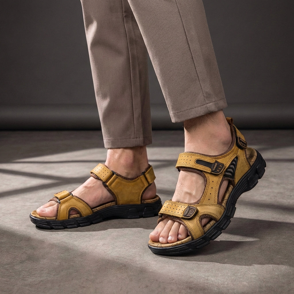 Sporty Adjustable Strap Sandals for Men – Orthopedic Support & Comfort