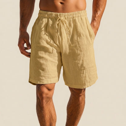 Relaxed Fit Solid Above Knee Swim Shorts for Men – Comfortable Beachwear Essentials