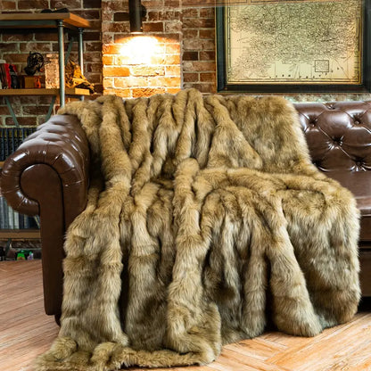 Luxurious Faux Fur Throw Blanket