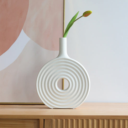 Off-White Nordic Porcelain Ceramic Vase