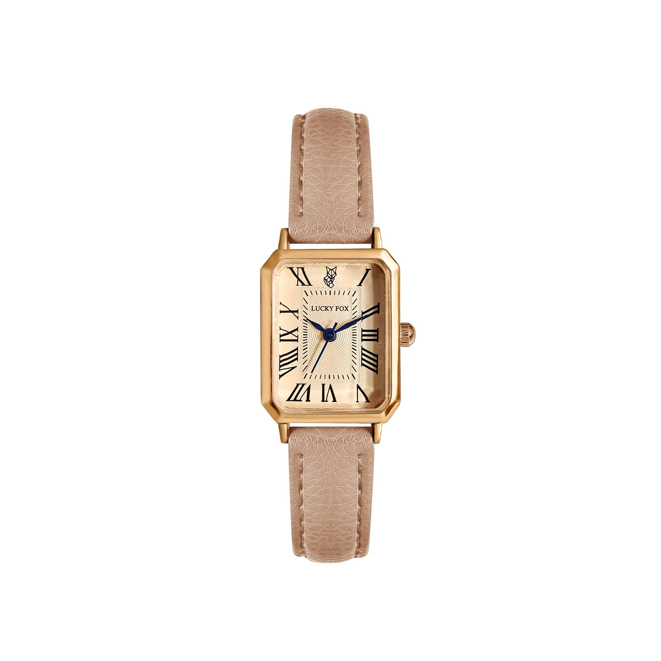 Isabella Rectangle Wristwatch | Roman Numerals Solid Wristwatch