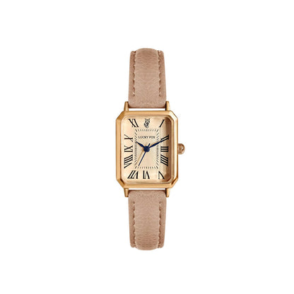 Isabella Rectangle Wristwatch | Roman Numerals Solid Wristwatch