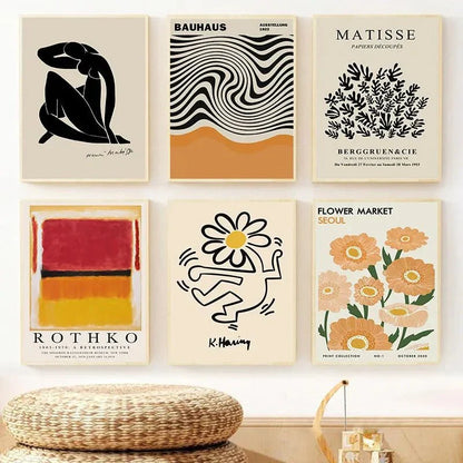 Modern Abstract Wall Art Poster Set