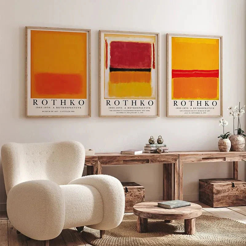 Modern Abstract Wall Art Poster Set