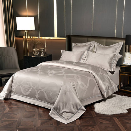 Contemporary Egyptian Cotton Duvet Cover Set