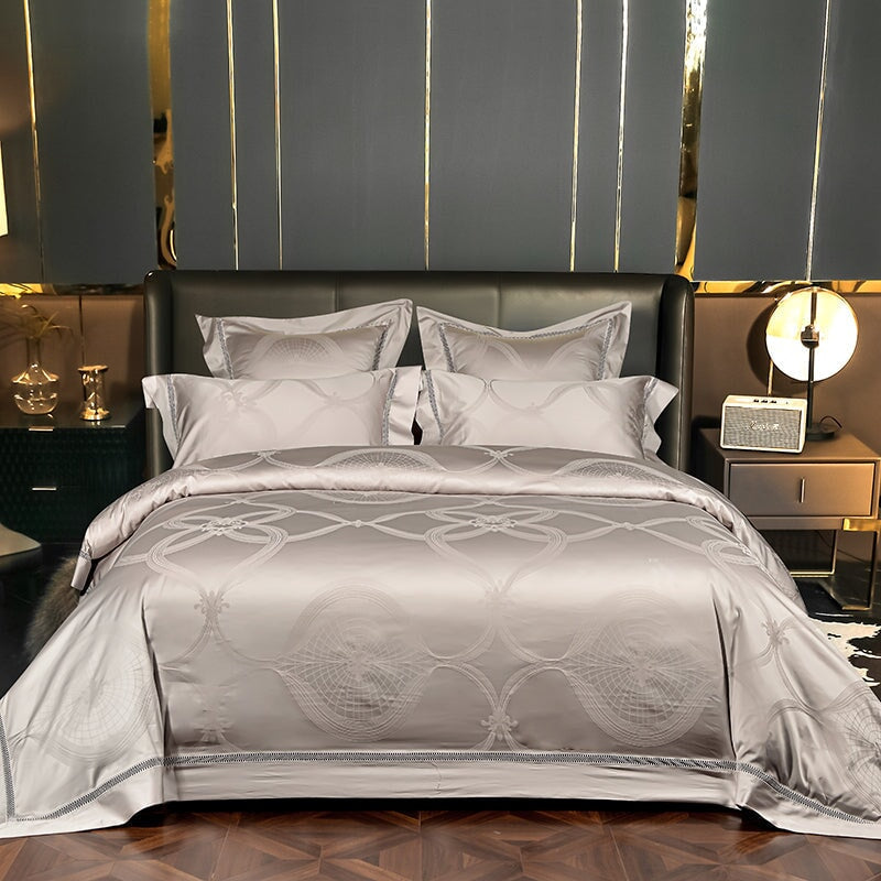 Contemporary Egyptian Cotton Duvet Cover Set