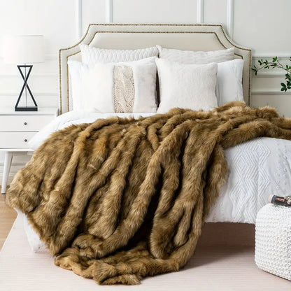 Luxurious Faux Fur Throw Blanket