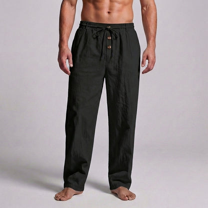 Relaxed Fit Drawstring Trousers for Men – Breathable & Comfortable Design