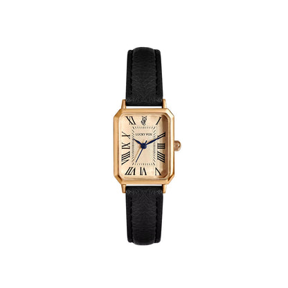 Isabella Rectangle Wristwatch | Roman Numerals Solid Wristwatch