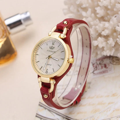 Isla Swirl Pattern Wristwatch | Gold-Tone Accents Round Dial Wristwatch