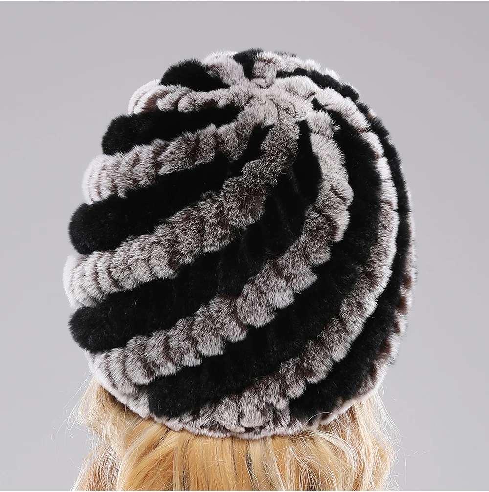 Sienna Plush Fitted Beanie | Striped Banded Beanie