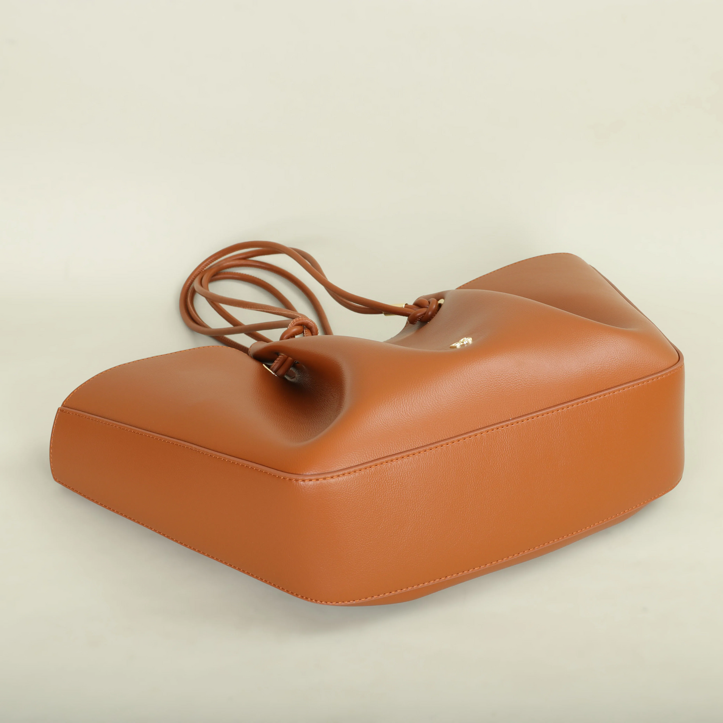 Grace Structured Carryall Bag | Knotted Handles Gold-Tone Carryall Bag