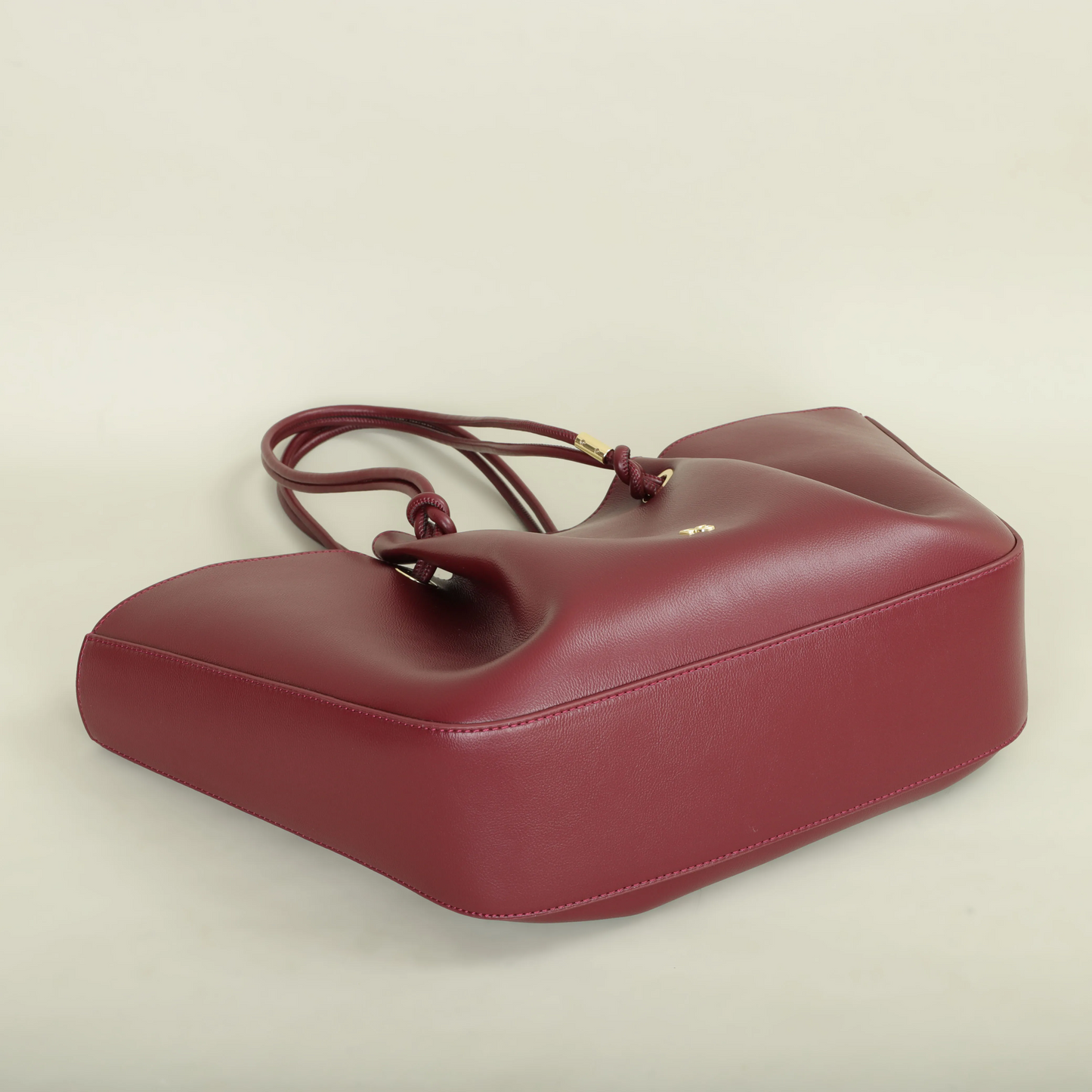 Grace Structured Carryall Bag | Knotted Handles Gold-Tone Carryall Bag