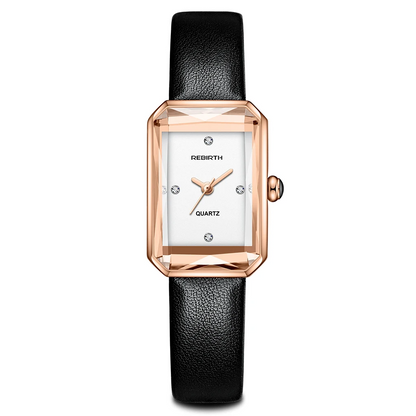 Sienna Rectangular Case Wristwatch | Faceted Crystal Gold-Tone Wristwatch