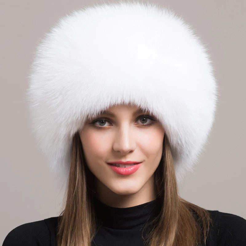 Ivy Voluminous Fur Hat | Plush Solid Fur Hat