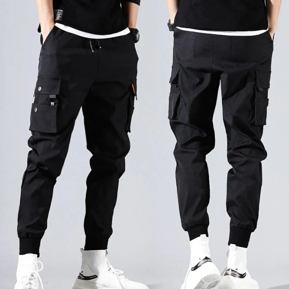 Oscar Tapered Cargo Joggers | Cargo Pockets Drawstring Waist Joggers