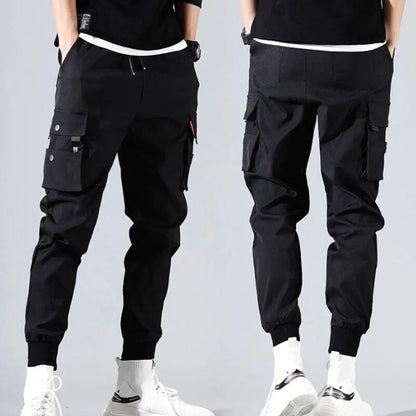 Oscar Tapered Cargo Joggers | Cargo Pockets Drawstring Waist Joggers