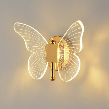 Modern Acrylic Butterfly Wall Light