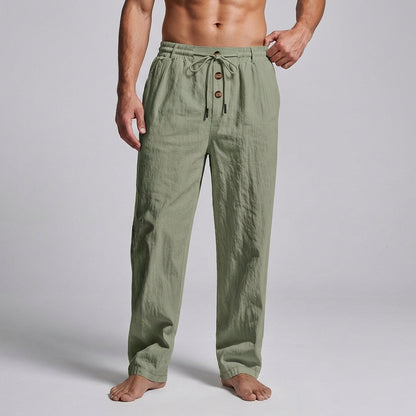 Relaxed Fit Drawstring Trousers for Men – Breathable & Comfortable Design