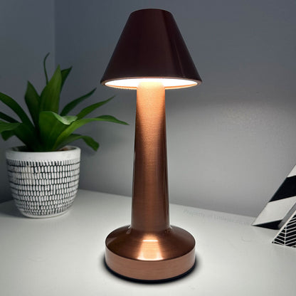 Modern Cordless Brushed Brass Table Lamp