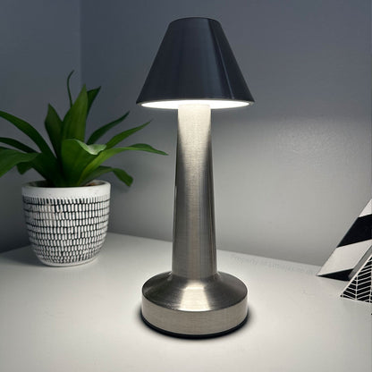 Modern Cordless Brushed Brass Table Lamp