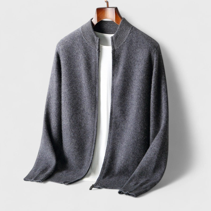 Premium-Line Merino Wool Cardigan