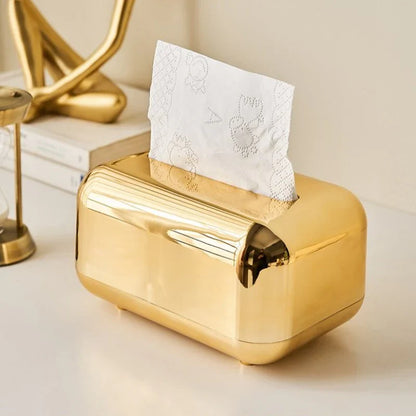 Modern Metal Tissue Dispenser With Glossy Finish
