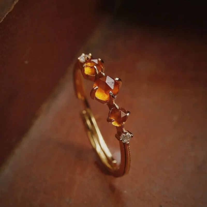 Isla Ornate Ring | Multi-Stone Setting Gemstone Accents Ring