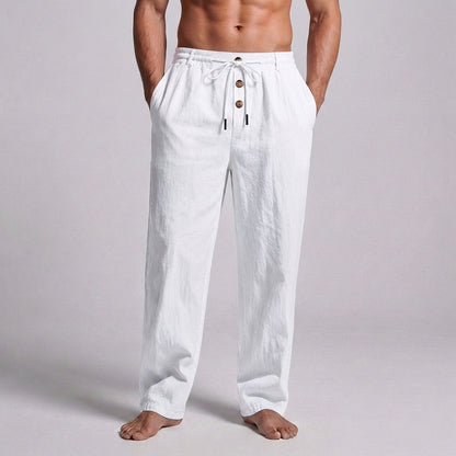 Relaxed Fit Drawstring Trousers for Men – Breathable & Comfortable Design